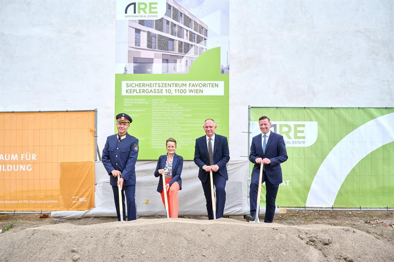 Mit dem Spatenstich am 1. Juni 2026 fiel der offizielle Startschuss für den Bau des neuen Sicherheitszentrums in der Keplergasse in Wien-Favoriten.